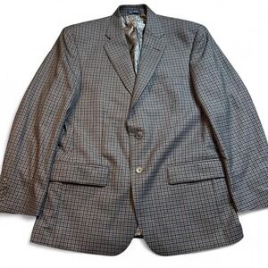 Turnbury glen plaid dressy casual wool blazer size‎ 40s